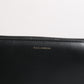 Black Blue Exotic Leather Embossed Continental Wallet