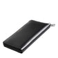 Black Blue Exotic Leather Embossed Continental Wallet