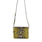 Dolce & Gabbana Green Exotic Leather DG Plaque Crossbody Clutch Bag