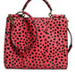 Dolce & Gabbana Pink Exotic Leather Top Handle Tote Crossbody Bag