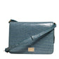 Dolce & Gabbana Green Exotic Leather DG Plaque Crossbody Mini Bag