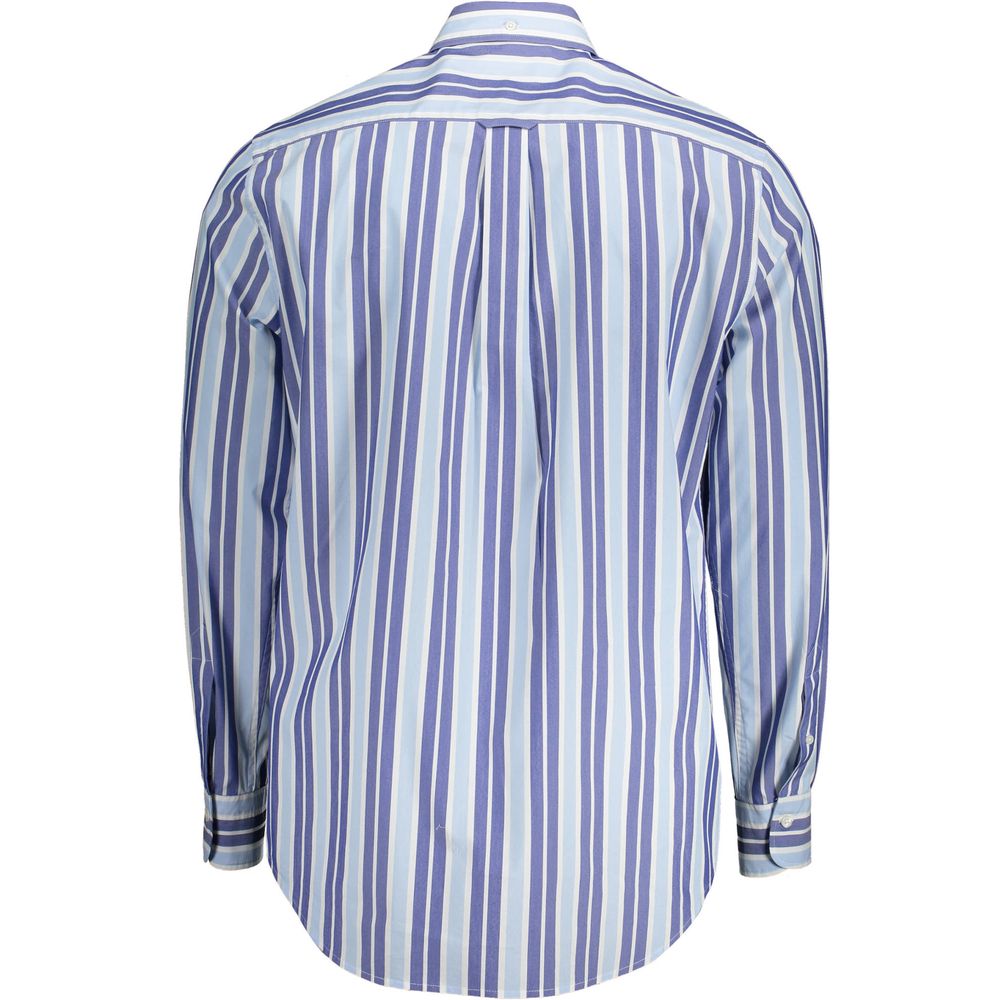 Camicia da uomo in cotone azzurro