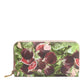 Dolce & Gabbana Multicolor Fig Fruit Dauphine Leather Zip Around Continental Wallet
