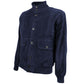 Emilio Romanelli Blue Calfskin Jacket