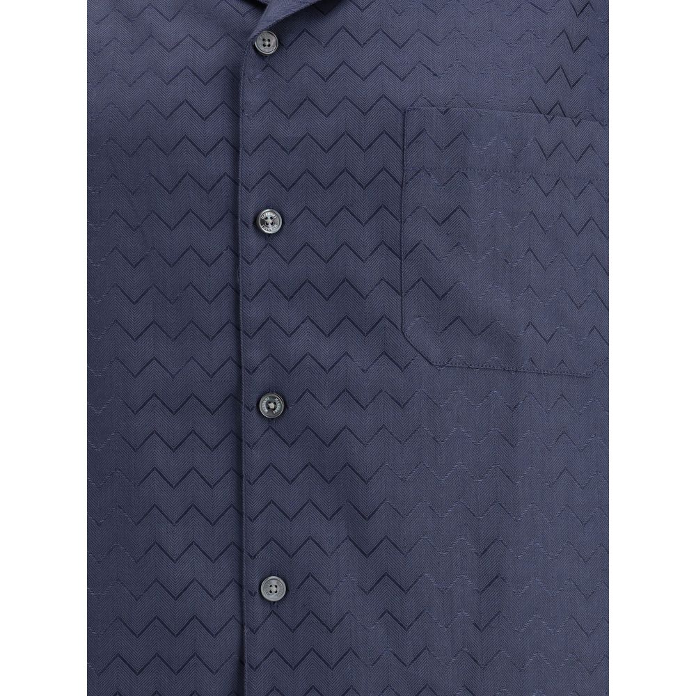 Bowling Shirt with shiny ZigZag pattern
