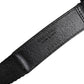 Dolce & Gabbana Black White Printed Metal Logo Buckle Belt