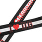 Dolce & Gabbana Black White Printed Metal Logo Buckle Belt