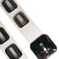 Dolce & Gabbana White Leather Gold Tone Rotating Buckle Belt