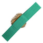 Dolce & Gabbana Green Stretch Wide Waist Heart Embellished Belt