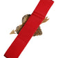 Dolce & Gabbana Red Stretch Wide Waist Heart Embellished Belt