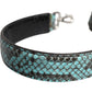 Dolce & Gabbana Black Blue Exotic Leather Bag Shoulder Strap