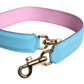 Dolce & Gabbana Pink Blue Leather Handle Bag Shoulder Strap