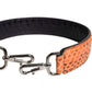 Dolce & Gabbana Black Beige Exotic Leather Bag Shoulder Strap