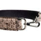 Dolce & Gabbana Black Cream Exotic Leather Bag Shoulder Strap