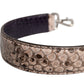 Dolce & Gabbana Black Cream Exotic Leather Bag Shoulder Strap