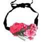 Dolce & Gabbana Multicolor Floral Applique Detail Tie Belt