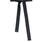 Dolce & Gabbana Black Waist Ribbon Wide Bow Logo Belt