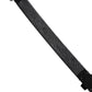 Dolce & Gabbana Black Leather Daisy Crystal Embellish Waist Belt