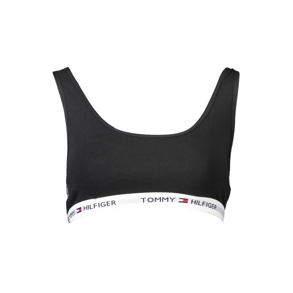Schwarzer Sport-BH aus Baumwolle für Damen