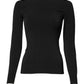 Dolce & Gabbana Black Viscose Long Sleeves Pullover Top