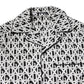 Dolce & Gabbana Black White DG Print Cotton Pajama Set Sleepwear