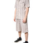 Dolce & Gabbana Beige Floral Print Cotton Men Pajama Set Sleepwear