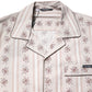 Dolce & Gabbana Beige Floral Print Cotton Men Pajama Set Sleepwear