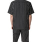 Dolce & Gabbana Black White Stripes Cotton Men Pajama Set Sleepwear