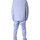 Dolce & Gabbana Light Blue DG Logo Cotton Men Pajama Set Sleepwear