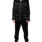 Dolce & Gabbana Black Silk Shirt Pants Pajama Set Sleepwear