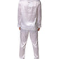 Dolce & Gabbana White Satin Silk Men Pajama Set Sleepwear