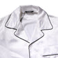 Dolce & Gabbana White Satin Silk Men Pajama Set Sleepwear