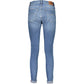 Light Blue Cotton Women Jeans