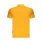 Orange Cotton Men Polo Shirt