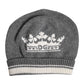Dolce & Gabbana Gray Cashmere Knitted Winter Beanie Hat
