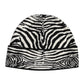 Dolce & Gabbana Black White Zebra Knitted Winter Beanie Hat