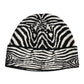 Dolce & Gabbana Black White Zebra Knitted Winter Beanie Hat