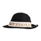 Dolce & Gabbana Black Logo Sequin Embroidery Wide Brim Hat