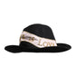 Dolce & Gabbana Black Logo Embroidered Women Wide Brim Hat