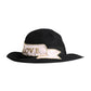 Dolce & Gabbana Black Logo Embroidered Women Wide Brim Hat