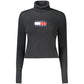 Schwarzer Polyester-Damenpullover