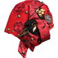 Dolce & Gabbana Red Crystal Gold Roses Brooch Embellished Hat