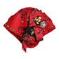 Dolce & Gabbana Red Crystal Gold Roses Brooch Embellished Hat
