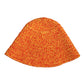 Dolce & Gabbana Orange Cotton Crochet DG Logo Bucket  Hat