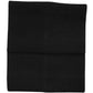 Dolce & Gabbana Black Cashmere Knitted Neck Warmer Foulard Scarf