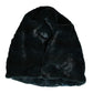 Dolce & Gabbana Black Weasel Fur Womens Beanie Hat