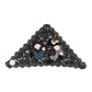 Dolce & Gabbana Black Lace Floral Applique Cotton Veil Hat