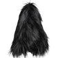 Dolce & Gabbana Black Acrylic Fur Womens Bucket Hat