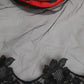 Dolce & Gabbana Black Red Stripes Lace Tulle Bucket Hat