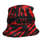Dolce & Gabbana Black Red Stripe Polyester Wide Brim Bucket Hat